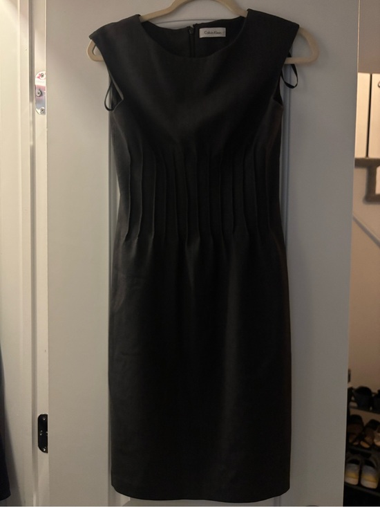Calvin Klein Dresses & Skirts - Calvin Klein Black Pleated Midi Sheath Dress
